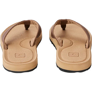 2024 Rip Curl Hombres Chancletas Chiba Con Puntera Abierta TCTG47 - Brown / Tan